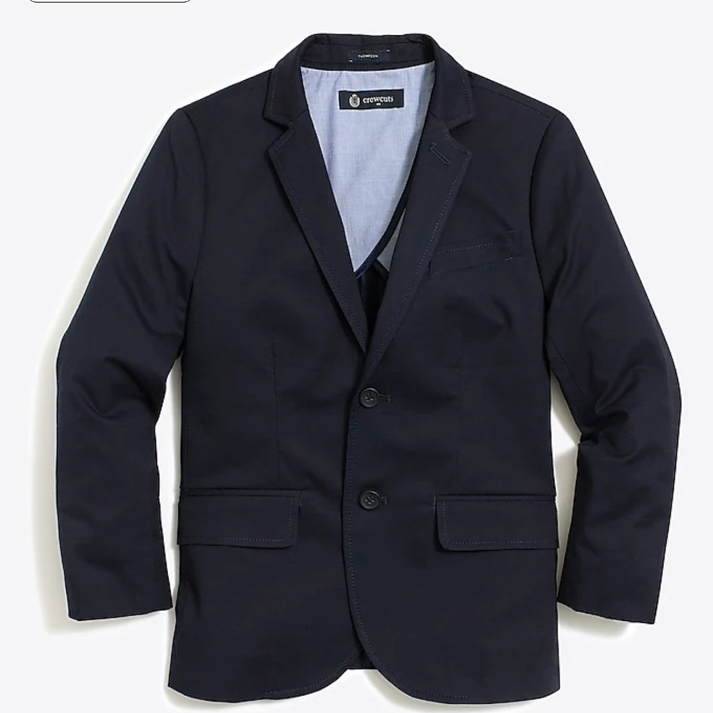 Crewcuts Navy Thompson Suit Jacket + Pants Boys 16